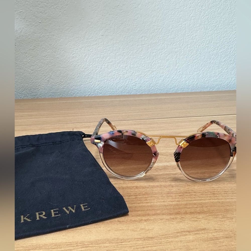 Krewe Sunglasses “Kokomo to Crystal 24K” with slip case - only worn once!!